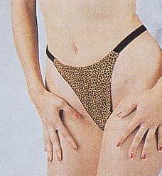 Ladies thong tiger look only size S
