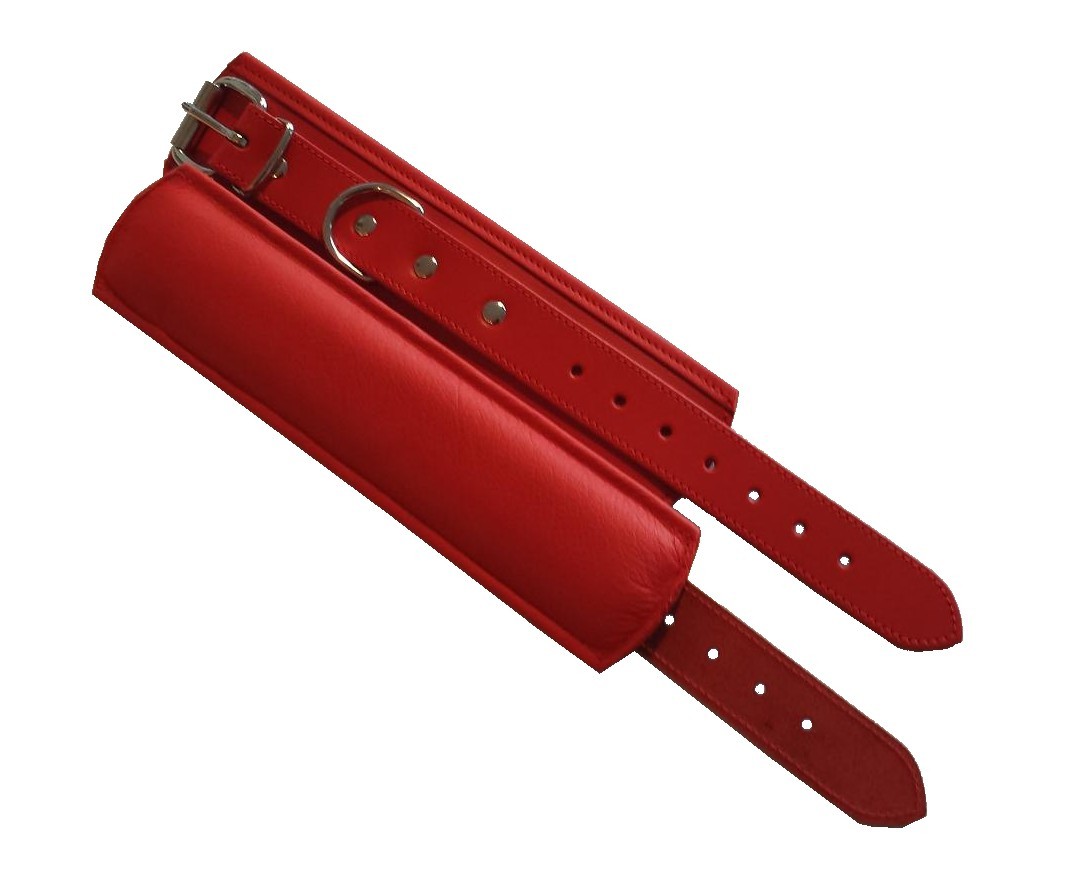 padded red handcuffs