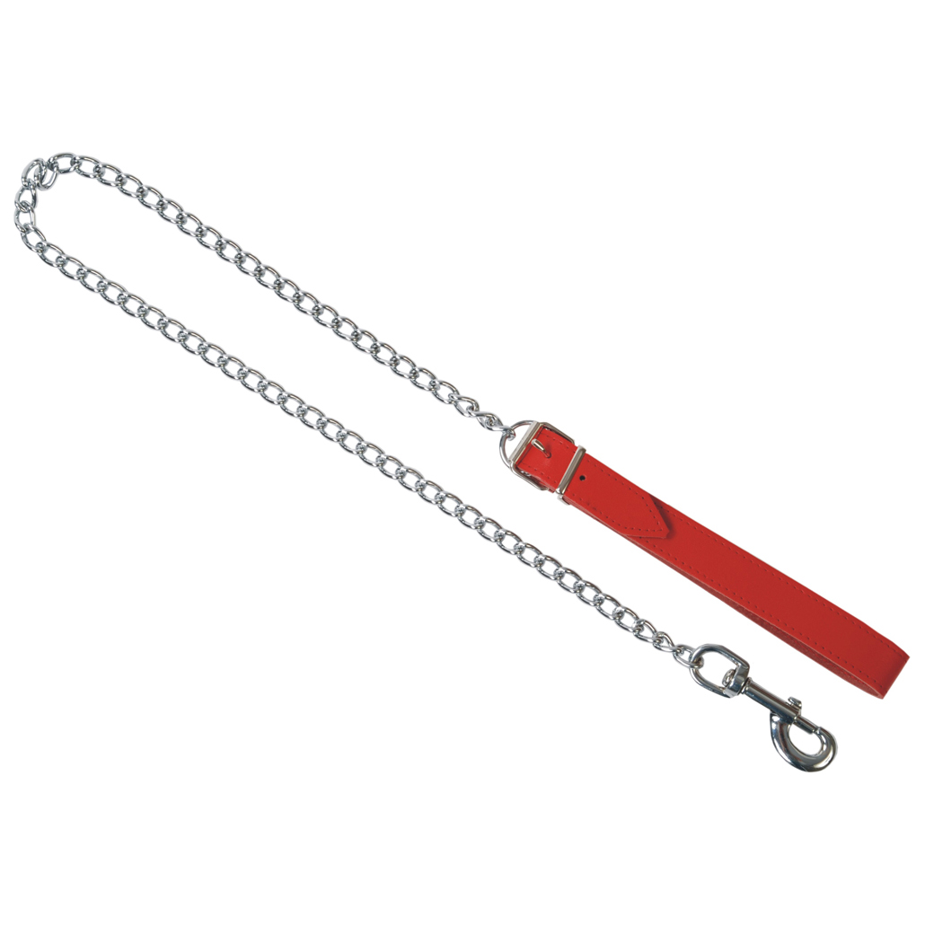 Indestructible red guide line with hand strap for opening, length approx. 100 cm