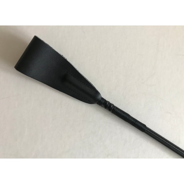 black crop with leather swat
