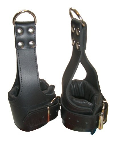 Foot suspension cuffs, buckle closure