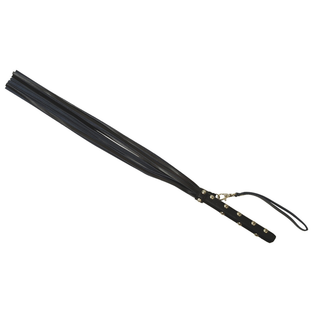 Whip with handle rivets