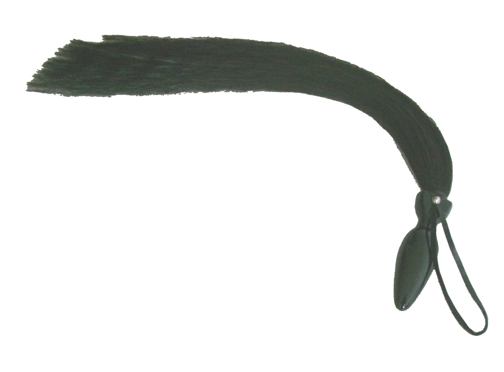 Horsehair whip with wooden handle