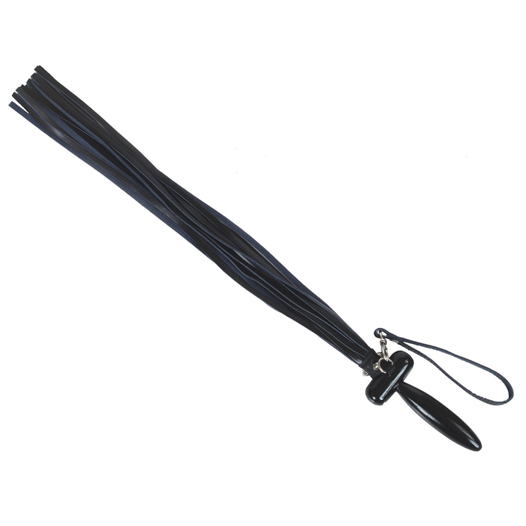 Whip with wooden handle form butt plug
