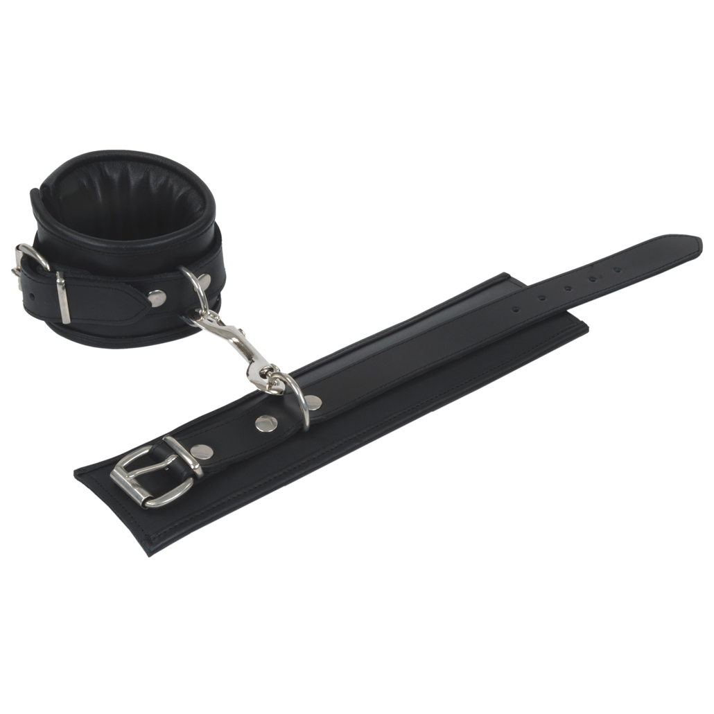 Ankle cuffs, leather padding