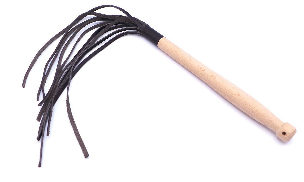 brown knocking whip