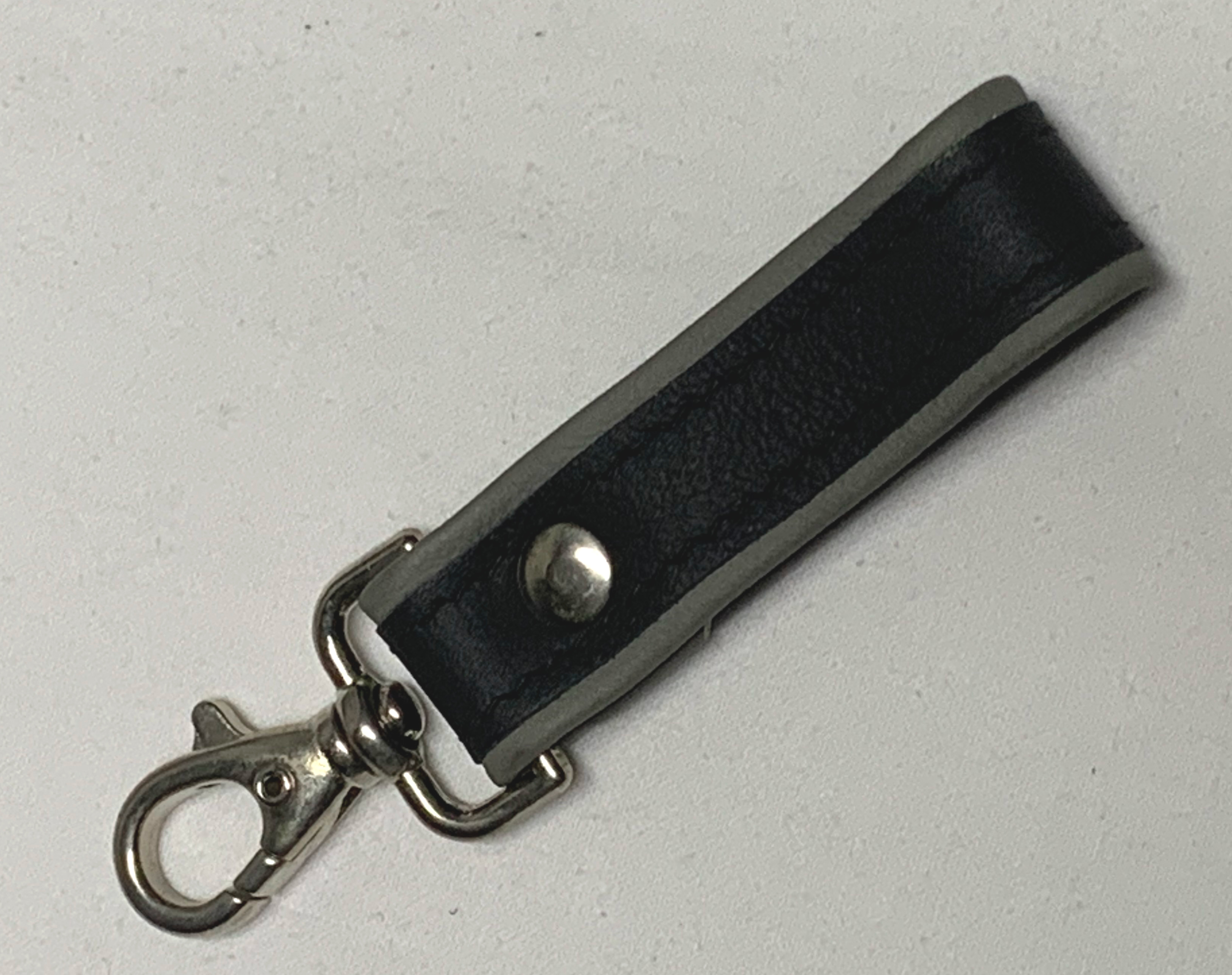 Key fob with a gray border