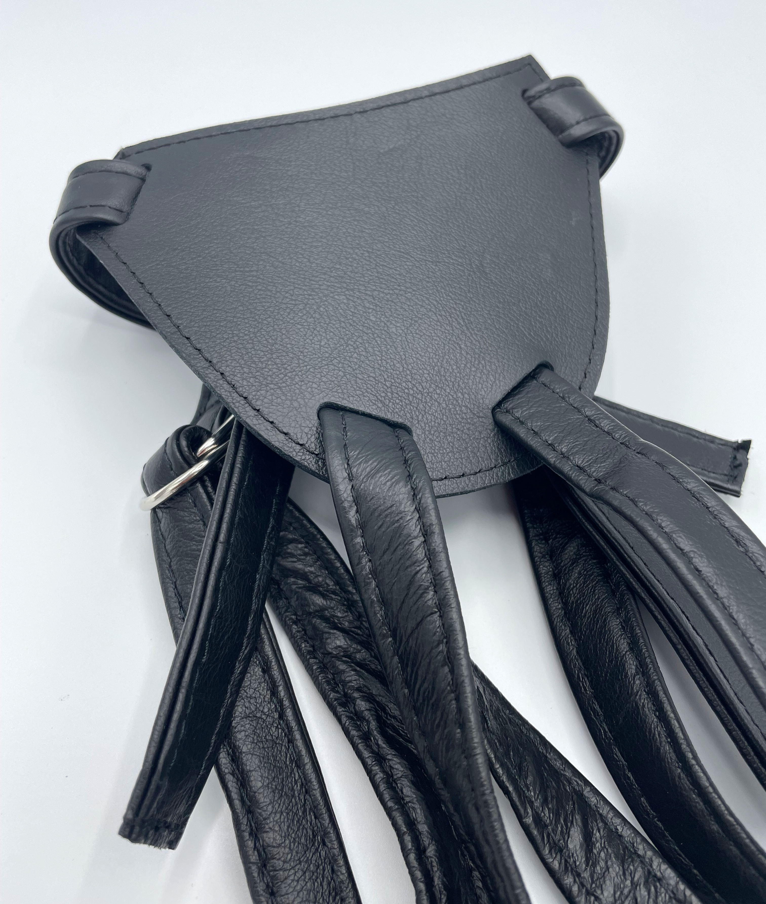 Dildo harness strap on black for pegging