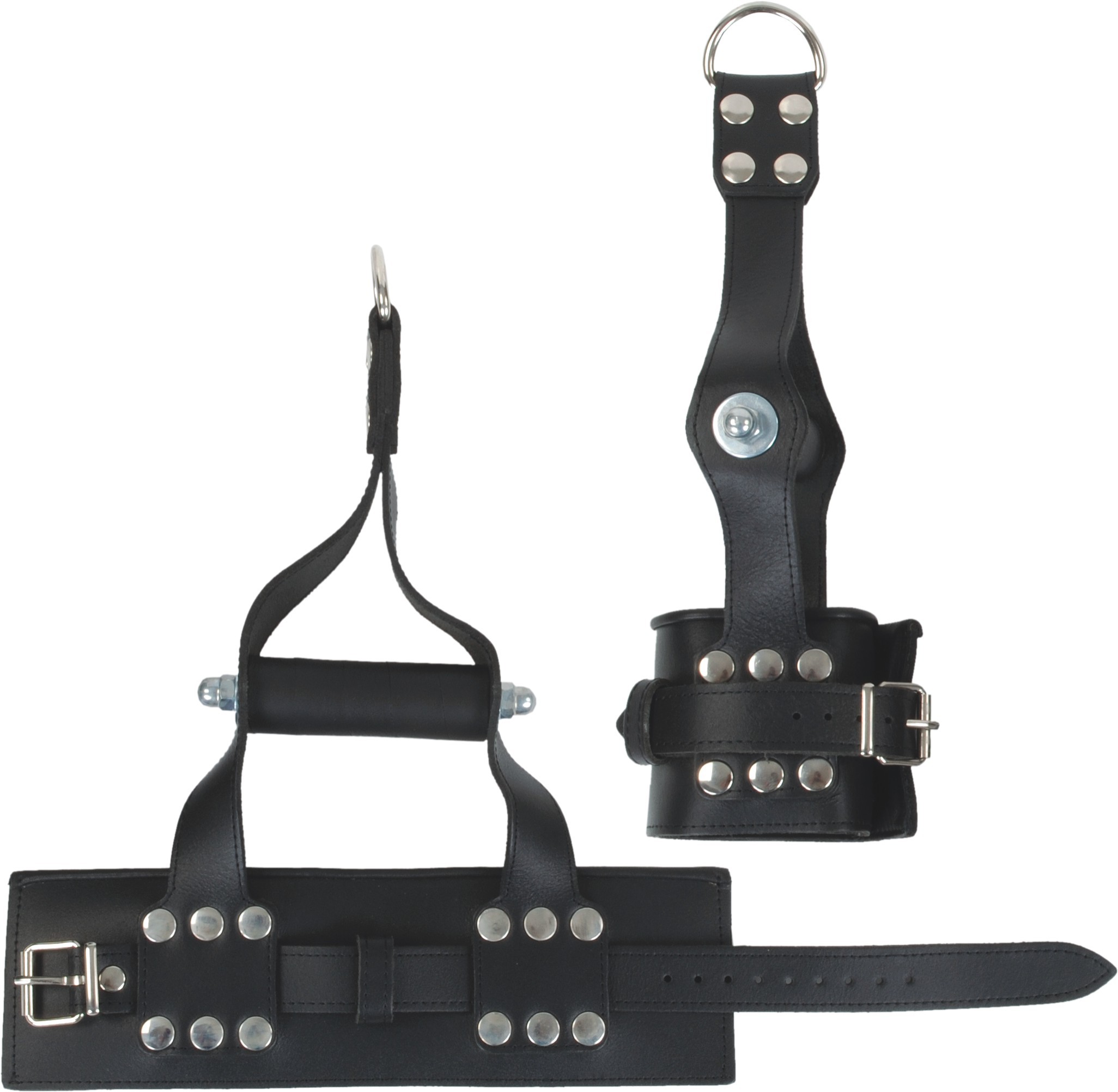 Hand suspension cuffs, closing