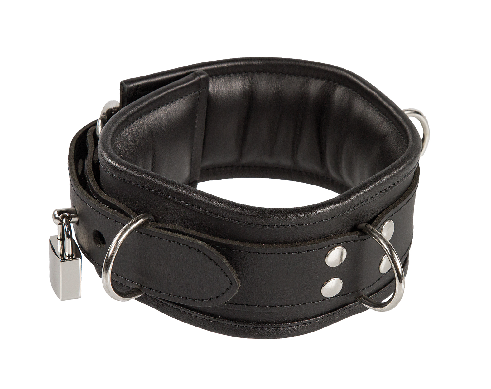 lockable collar, soft padded