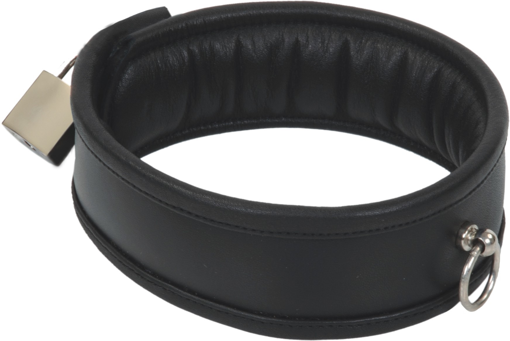 collar of the O, padded, lockable with lock