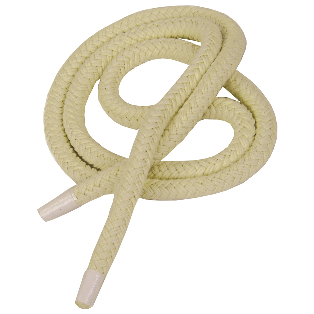 Braided cotton rope with core, 8 mm