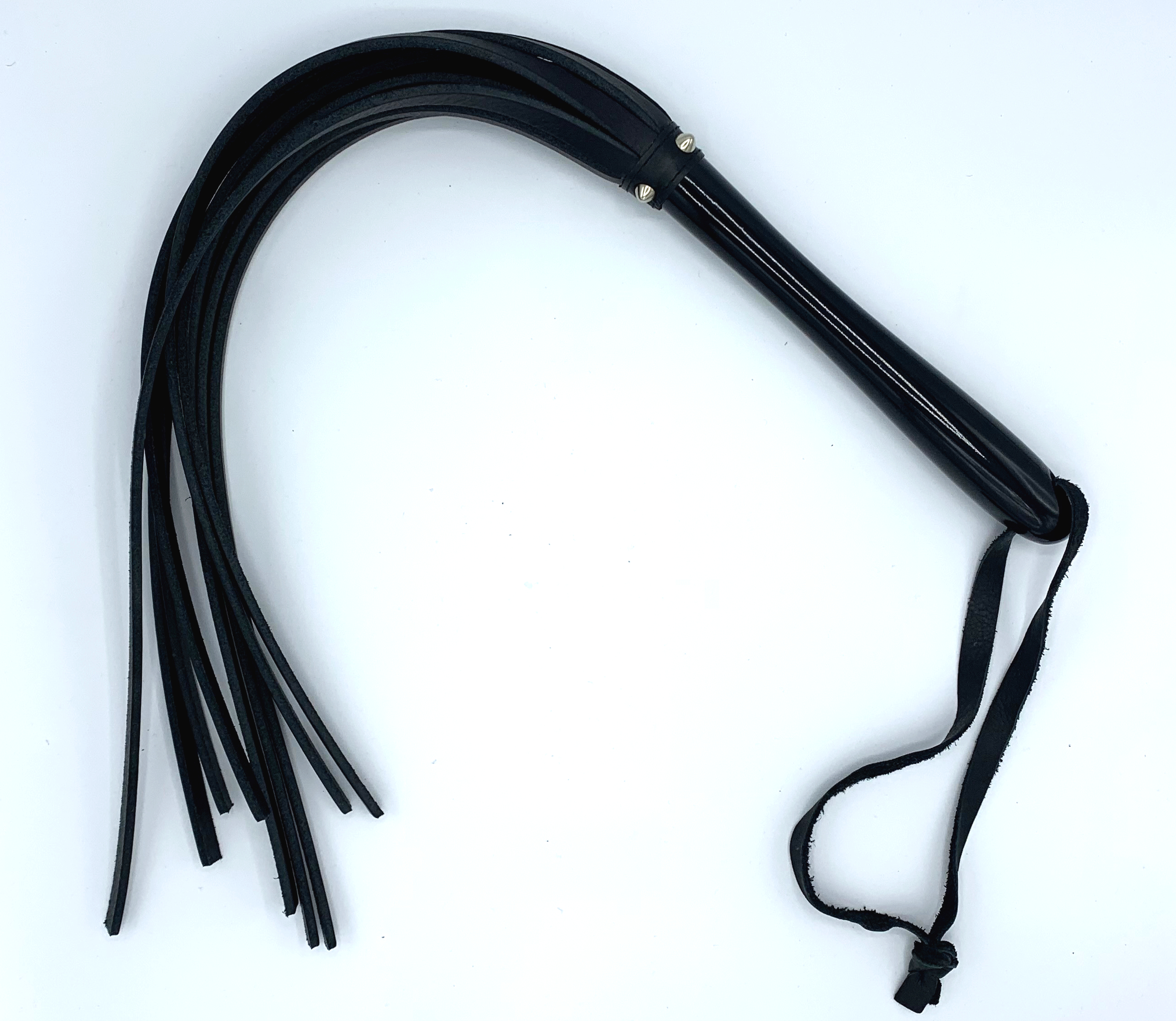 Whip with heavy hard straps