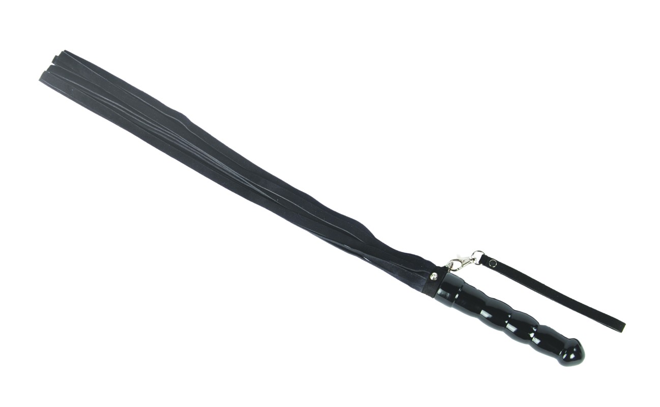 Whip with suede strap